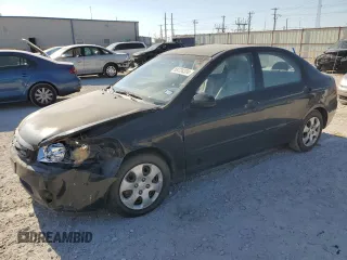 2006 Kia Spectra EX with VIN KNAFE121965264656, listed as a Copart auction lot 69724334 with 101,685 mi miles and Salvage Title. Bid and sale history available at carsss.com. Image 1.