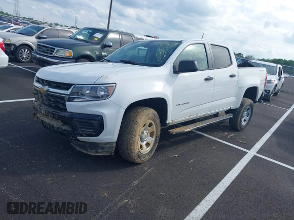 2022 Chevrolet Colorado 4WD Work Truck with VIN 1GCGTBEN6N1127343, listed as a IAAI auction lot 42106816 with 26,676 mi miles and . Bid and sale history available at DreamBid. Image 17.