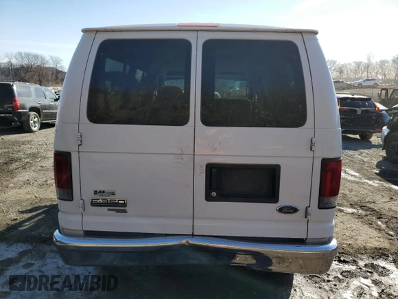 2007 Ford Econoline Passenger XL with VIN 1FBNE31L57DA12220, listed as a Copart auction lot 48890985 with Not Provided miles and Salvage Title. Bid and sale history available at carsss.com. Image 6.