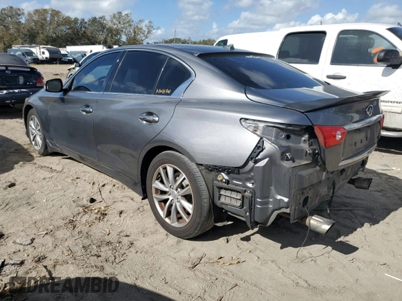 2017 Infiniti Q50 2.0t Sport with VIN JN1CV7AR8HM681049, listed as a Copart auction lot 78521374 with 177,766 mi miles and Non Repairable. Bid and sale history available at carsss.com. Image 2.