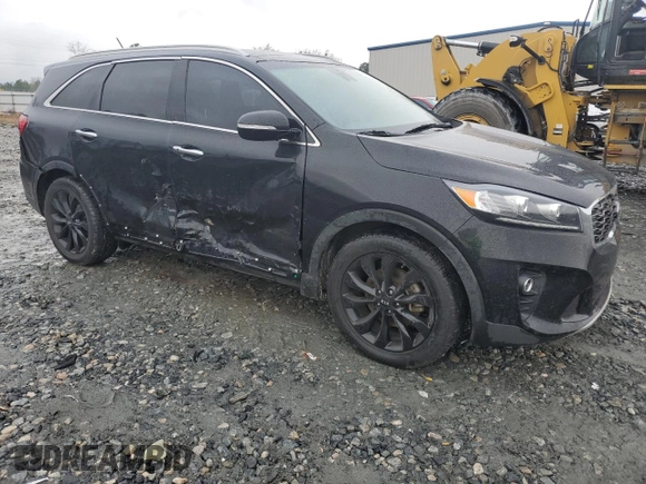 2020 Kia Sorento EX V6 with VIN 5XYPH4A5XLG704651, listed as a Copart auction lot 46155975 with 57,605 mi miles and Salvage Title. Bid and sale history available at carsss.com. Image 4.