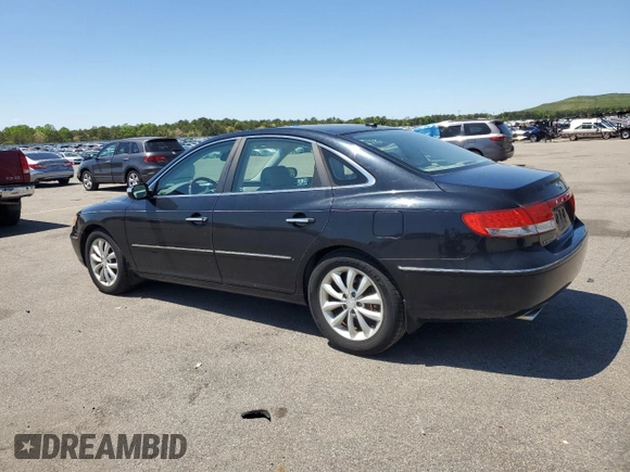 2008 Hyundai Azera Limited with VIN KMHFC46F68A253538, listed as a Copart auction lot 57653055 with 63,876 mi miles and Salvage title. Bid and sale history available at DreamBid. Image 2.