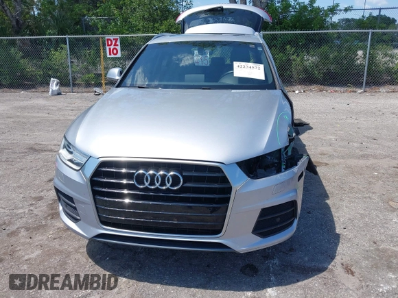 2017 Audi Q3 Premium Plus with VIN WA1HCCFS6HR003457, listed as a IAAI auction lot 42274572 with 54,546 mi miles and . Bid and sale history available at DreamBid. Image 13.