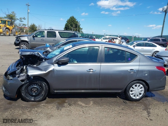 2019 Nissan Versa Sedan SV with VIN 3N1CN7AP6KL851926, listed as a IAAI auction lot 41889064 with 76,403 mi miles. Bid and sale history available at carsss.com. Image 14.