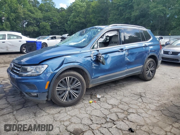 2018 Volkswagen Tiguan SEL with VIN 3VV3B7AX4JM006010, listed as a Copart auction lot 61416365 with 52,483 mi miles and Salvage title. Bid and sale history available at DreamBid. Image 1.