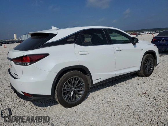 2021 Lexus RX with VIN 2T2YGMDA9MC058947, listed as a Copart auction lot 55890114 with 56,502 mi miles and Salvage Title. Bid and sale history available at carsss.com. Image 3.