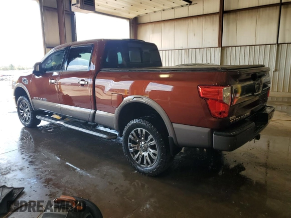 2016 Nissan Titan Platinum Reserve with VIN 1N6BA1F45GN507363, listed as a Copart auction lot 53625635 with 95,450 mi miles and Salvage title. Bid and sale history available at DreamBid. Image 2.