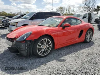2014 Porsche Cayman with VIN WP0AA2A82EK171667, listed as a Copart auction lot 47528675 with 103,494 mi miles and Salvage Title. Bid and sale history available at DreamBid. Image 1.