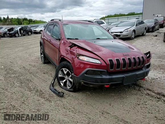 2017 Jeep Cherokee Trailhawk with VIN 1C4PJMBS1HW542699, listed as a Copart auction lot 57567725 with 108,790 mi miles and Non repairable. Bid and sale history available at DreamBid. Image 13.