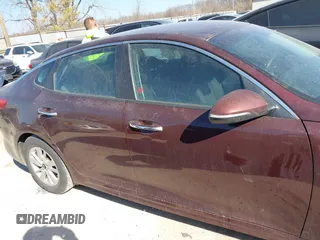 2018 Kia Optima LX with VIN 5XXGT4L32JG228231, listed as a IAAI auction lot 41754709 with 96,593 mi miles. Bid and sale history available at carsss.com. Image 13.