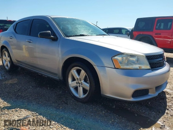 2013 Dodge Avenger SE with VIN 1C3CDZAB0DN519231, listed as a IAAI auction lot 41981579 with 215,262 mi miles and . Bid and sale history available at DreamBid. Image 1.