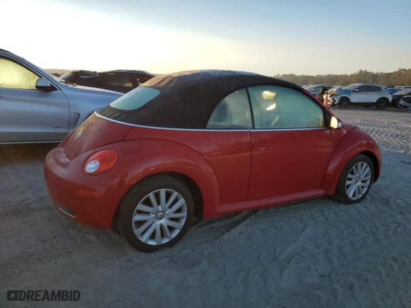 2008 Volkswagen New Beetle Convertible SE with VIN 3VWRG31YX8M405460, listed as a Copart auction lot 75984594 with 127,514 mi miles and Salvage Title. Bid and sale history available at carsss.com. Image 3.