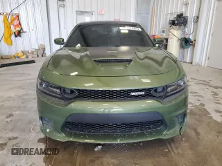 2021 Dodge Charger Scat Pack with VIN 2C3CDXGJXMH606615, listed as a Copart auction lot 51246025 with 13,971 mi miles and Salvage Title. Bid and sale history available at DreamBid. Image 5.