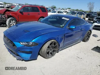 2018 Ford Mustang GT with VIN 1FA6P8CF9J5185194, listed as a Copart auction lot 53292065 with 59,128 mi miles and Salvage title. Bid and sale history available at DreamBid. Image 1.