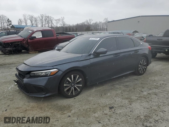 2023 Honda Civic EX z VIN 2HGFE1F70PH306337, wystawiony jako Copart lot #46122695 z przebiegiem 48 200 mil mil oraz Szkoda całkowita • Salvage title. Historia ofert i sprzedaży dostępna na DreamBid. Obrazek 1.