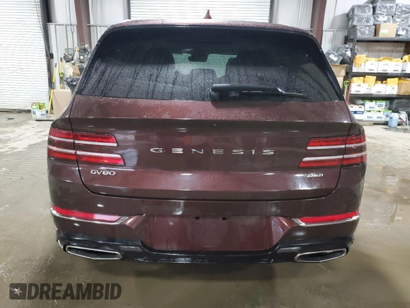 2021 Genesis GV80 with VIN KMUHBDSB4MU035199, listed as a Copart auction lot 45093945 with 49,434 mi miles and Clean Title. Bid and sale history available at carsss.com. Image 6.