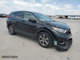 2018 Honda CR-V EX with VIN 2HKRW1H54JH511985, listed as a Copart auction lot 53508165 with 48,601 mi miles and Salvage Title. Bid and sale history available at carsss.com. Image 4.