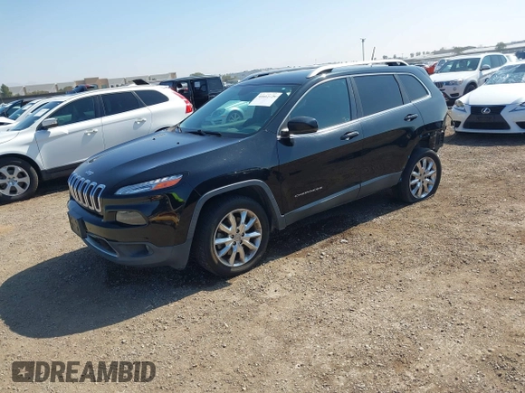 2017 Jeep Cherokee Limited with VIN 1C4PJLDB3HW523076, listed as a IAAI auction lot 41612129 with 94,970 mi miles. Bid and sale history available at carsss.com. Image 18.