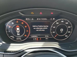 2018 Audi A5 Sportback Premium Plus with VIN WAUENCF54JA008249, listed as a Copart auction lot 52635355 with 138,584 mi miles and Salvage Title. Bid and sale history available at DreamBid. Image 9.