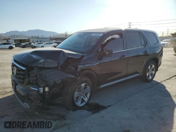 2025 Honda Pilot EX-L z VIN 5FNYG1H48SB083371, wystawiony jako Copart lot #49948825 z przebiegiem 4 772 mil mil oraz Szkoda całkowita • Salvage title. Historia ofert i sprzedaży dostępna na DreamBid. Obrazek 1.