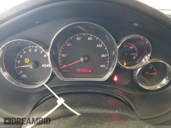 2008 Pontiac G6 with VIN 1G2ZG57B984277889, listed as a Copart auction lot 53244385 with 164,606 mi miles and Salvage Title. Bid and sale history available at carsss.com. Image 9.