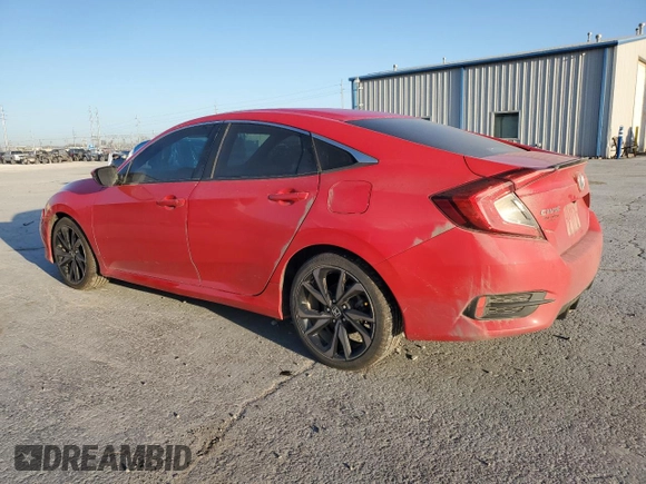 2020 Honda Civic Sedan Sport with VIN 2HGFC2F81LH519005, listed as a Copart auction lot 48632375 with 127,160 mi miles and Salvage Title. Bid and sale history available at carsss.com. Image 2.