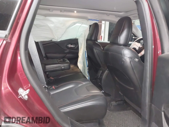2019 Jeep Cherokee Trailhawk Elite with VIN 1C4PJMBX9KD157485, listed as a IAAI auction lot 41419531 with 63,208 mi miles. Bid and sale history available at carsss.com. Image 8.