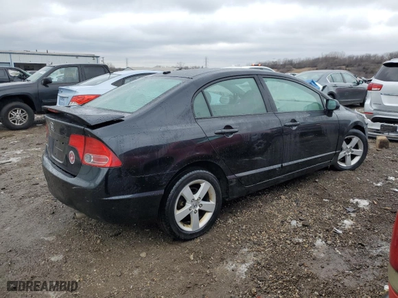 2008 Honda Civic Sdn EX-L with VIN 1HGFA16948L003689, listed as a Copart auction lot 86448474 with 146,440 mi miles and Salvage Title. Bid and sale history available at carsss.com. Image 3.