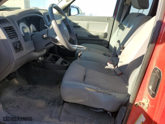2005 Dodge Dakota ST with VIN 1D7HW22K65S260822, listed as a Copart auction lot 45390225 with 0 mi miles and Clean Title. Bid and sale history available at carsss.com. Image 7.
