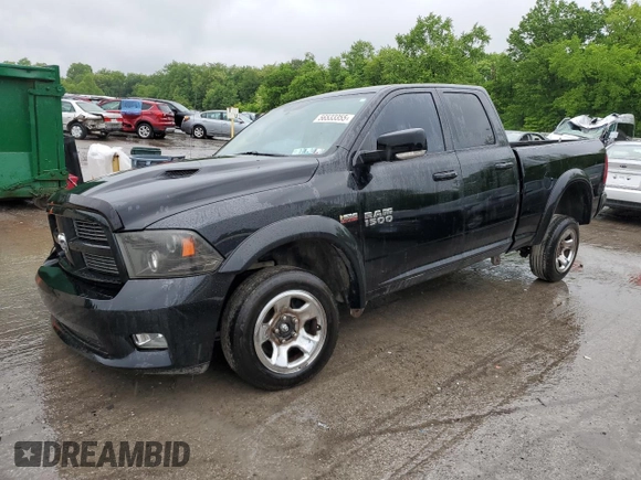 2012 Ram 1500 Sport z VIN 1C6RD7HT0CS345113, wystawiony jako Copart lot #56533355 z przebiegiem 146 767 mil mil oraz Szkoda całkowita • Salvage title. Historia ofert i sprzedaży dostępna na DreamBid. Obrazek 1.