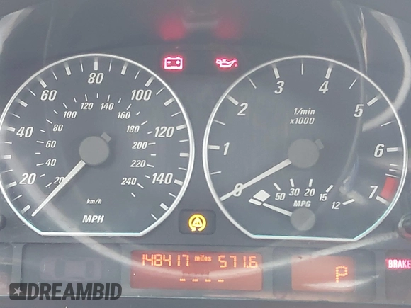 2005 BMW 3 Series 330Ci with VIN WBABW53405PL49917, listed as a IAAI auction lot 42401678 with 148,417 mi miles and . Bid and sale history available at DreamBid. Image 7.