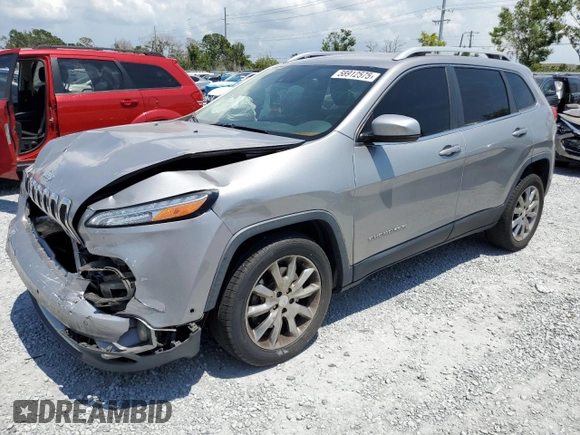 2017 Jeep Cherokee Limited with VIN 1C4PJLDB2HD214694, listed as a Copart auction lot 58912575 with 152,987 mi miles and Clean title. Bid and sale history available at DreamBid. Image 1.