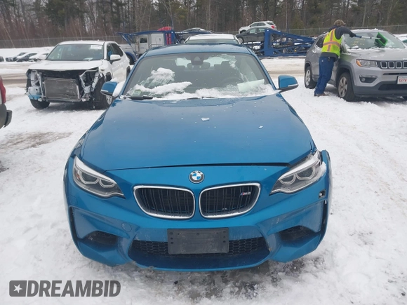 2017 BMW M2 with VIN WBS1H9C38HV887362, listed as a IAAI auction lot 41524962 with 58,866 mi miles. Bid and sale history available at carsss.com. Image 12.