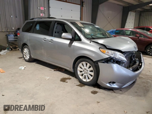 2011 Toyota Sienna LE with VIN 5TDJK3DC0BS022584, listed as a Copart auction lot 49715565 with 81,603 mi miles and Salvage Title. Bid and sale history available at carsss.com. Image 4.
