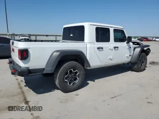 2023 Jeep Gladiator Rubicon with VIN 1C6JJTBG3PL525874, listed as a Copart auction lot 53283145 with 37,606 mi miles and Salvage Title. Bid and sale history available at carsss.com. Image 3.