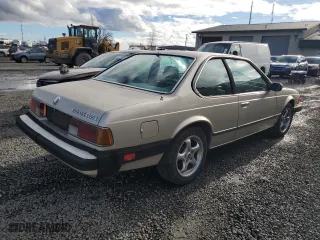 1986 BMW 6 Series 635CSi with VIN WBAEC8409G0613604, listed as a Copart auction lot 85919534 with 176,988 mi miles and Salvage Title. Bid and sale history available at carsss.com. Image 3.