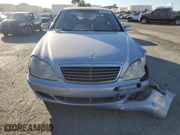 2004 Mercedes-Benz S-Class 4.3L with VIN WDBNG70J34A419641, listed as a Copart auction lot 78322884 with 0 mi miles and Salvage Title. Bid and sale history available at carsss.com. Image 5.