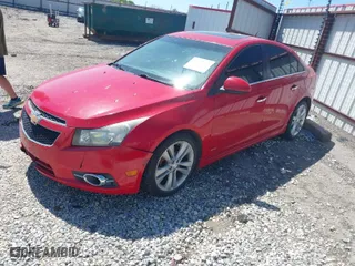 2013 Chevrolet Cruze LTZ with VIN 1G1PG5SB4D7154982, listed as a IAAI auction lot 42045499 with 180,754 mi miles. Bid and sale history available at carsss.com. Image 2.