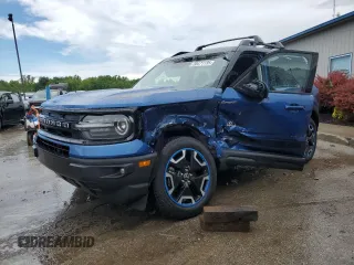 2024 Ford Bronco Sport Outer Banks with VIN 3FMCR9C67RRF01581, listed as a Copart auction lot 58471135 with 17,056 mi miles and Salvage title. Bid and sale history available at DreamBid. Image 1.