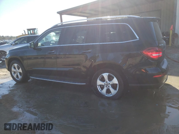 2017 Mercedes-Benz GLS 450 with VIN 4JGDF6EE4HA985850, listed as a Copart auction lot 81514863 with 47,816 mi miles and . Bid and sale history available at DreamBid. Image 2.