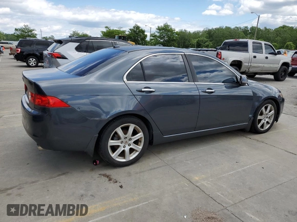 2005 Acura TSX with VIN JH4CL96905C009980, listed as a Copart auction lot 58100525 with 274,759 mi miles and Clean title. Bid and sale history available at DreamBid. Image 3.