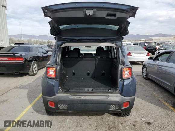 2023 Jeep Renegade Latitude with VIN ZACNJDB16PPP41240, listed as a Copart auction lot 43186095 with 21,257 mi miles and Salvage Title. Bid and sale history available at carsss.com. Image 6.