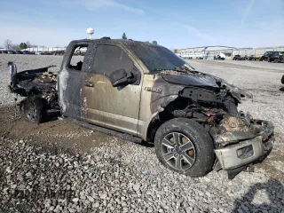 2017 Ford F-150 XL with VIN 1FTFX1EF8HFA34138, listed as a Copart auction lot 48054865 with Not Provided miles and Salvage Title. Bid and sale history available at carsss.com. Image 4.