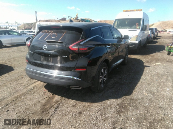 2020 Nissan Murano S with VIN 5N1AZ2AS7LN104980, listed as a IAAI auction lot 40057901 with 41,244 mi miles and . Bid and sale history available at DreamBid. Image 4.