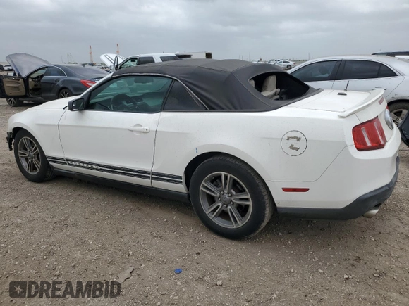 2012 Ford Mustang V6 with VIN 1ZVBP8EM3C5276322, listed as a Copart auction lot 51582415 with 164,794 mi miles and Salvage Title. Bid and sale history available at carsss.com. Image 2.