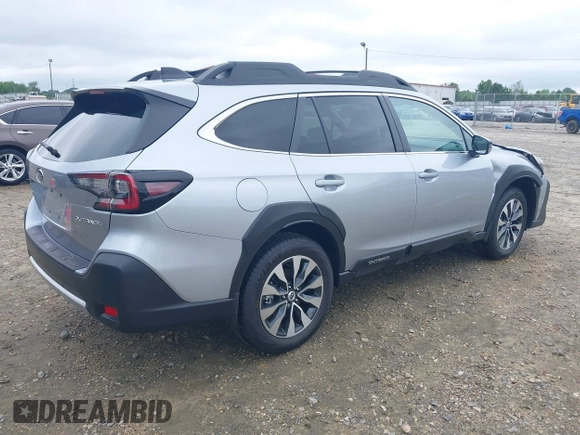 2025 Subaru Outback Limited with VIN 4S4BTANC2S3194357, listed as a IAAI auction lot 42367224 with 973 mi miles and . Bid and sale history available at DreamBid. Image 4.