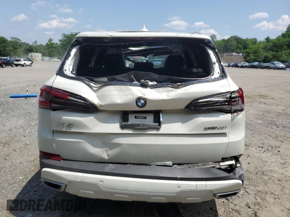 2023 BMW X5 xDrive40i with VIN 5UXCR6C03P9P75351, listed as a Copart auction lot 61465655 with 24,883 mi miles and Salvage title. Bid and sale history available at DreamBid. Image 6.