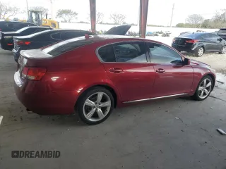 2007 Lexus GS 350 with VIN JTHBE96S170015784, listed as a Copart auction lot 51471335 with 222,084 mi miles and Salvage Title. Bid and sale history available at carsss.com. Image 3.