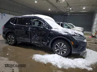 2024 Volkswagen Tiguan S with VIN 3VVFB7AX0RM137377, listed as a Copart auction lot 45110745 with Not provided miles and Salvage title. Bid and sale history available at DreamBid. Image 4.