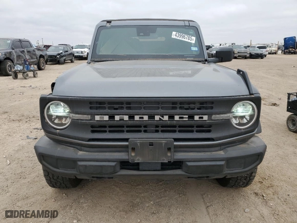 2021 Ford Bronco with VIN 1FMDE5BH3MLA71373, listed as a Copart auction lot 43996785 with 37,838 mi miles and Salvage Title. Bid and sale history available at carsss.com. Image 5.